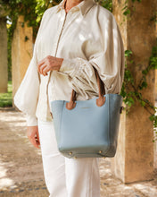 Dublin Tote! *BEST SELLER*  Wedgewood Blue Tan!