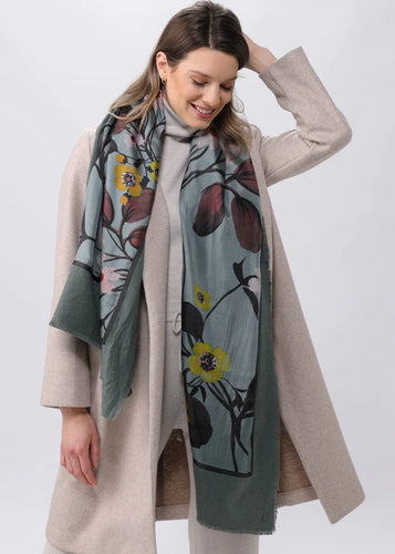 Misty Floral Patchwork Scarf!