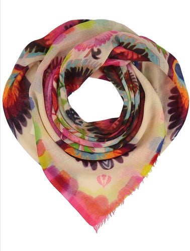 Pure Wool Floral Scarf!