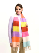 Large Colourful Striped Scarf By Fraas!