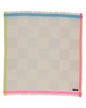 Sustainable Checkerboard Scarf By Fraas!  Three Colours!  50% Off!