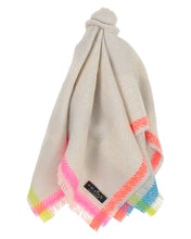 Sustainable Checkerboard Scarf By Fraas!  Three Colours!  50% Off!