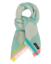 Sustainable Checkerboard Scarf By Fraas!  Three Colours!  50% Off!