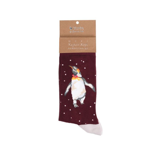 Christmas King Penguin Men’s Sock!