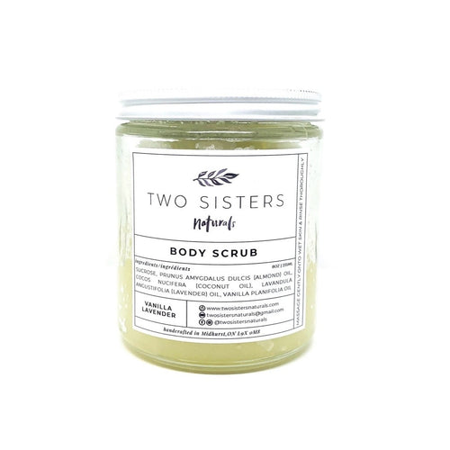 Two Sisters Naturals Body Scrub!  Vanilla Lavender!