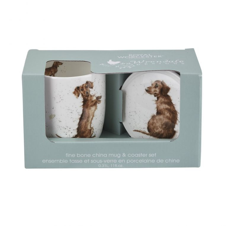 Dachshund Mug Coaster Set